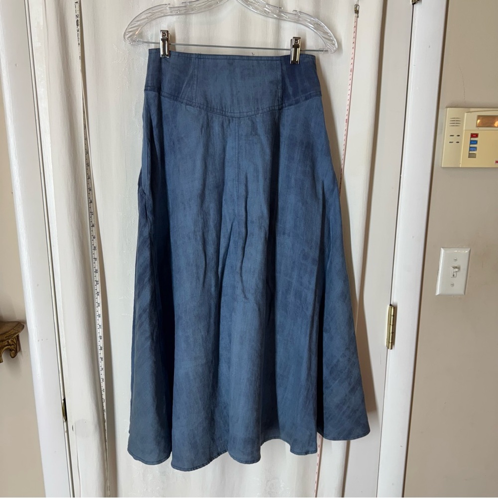 Vintage Metropole Linen Skirt